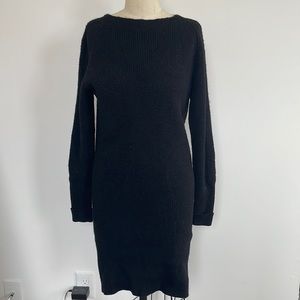 Balenciaga long sleeve sweater knit dress